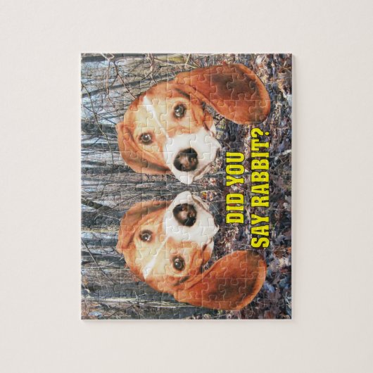 Sagten Sie Kaninchen? Beagle Puzzle (Vertikal)
