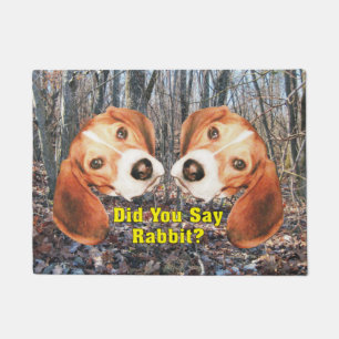 Sagten Sie Kaninchen? Beagle-Tür-Matte Fußmatte