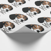 Sagten Sie Kaninchen? Beagle-Verpackungs-Papier Geschenkpapier (Ecke)