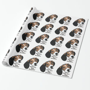 Sagten Sie Kaninchen? Beagle-Verpackungs-Papier Geschenkpapier