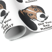 Sagten Sie Kaninchen? Beagle-Verpackungs-Papier Geschenkpapier (Rolleneckpunkt)