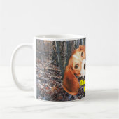 Sagten Sie Kaninchen? Beagle-WaldTasse Kaffeetasse (Links)