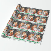 Sagten Sie Weihnachten? Beagle-Verpackungs-Papier Geschenkpapier (Ungerollt)