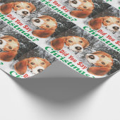 Sagten Sie Weihnachten? Beagle-Verpackungs-Papier Geschenkpapier (Ecke)