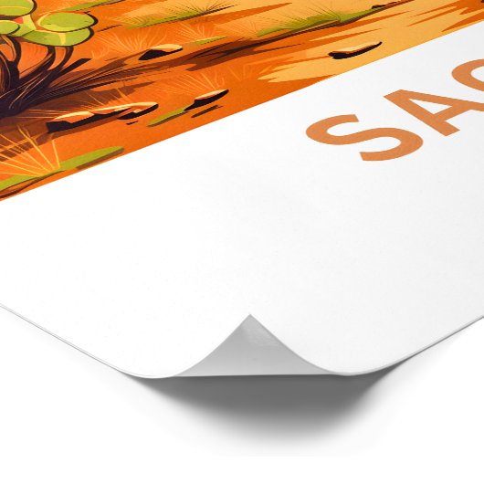 Saguaro Arizona Poster (Ecke)