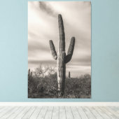 Saguaro bw leinwanddruck (Insitu (Holzboden))