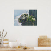 Saguaro cacti im Blütendruck Poster (Küche)