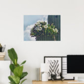 Saguaro cacti im Blütendruck Poster (Heimbüro)