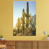 Saguaro Cacti Leinwanddruck (Insitu (Wohnzimmer))