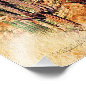 Saguaro Cacti Lila See Fotodruck (Ecke)