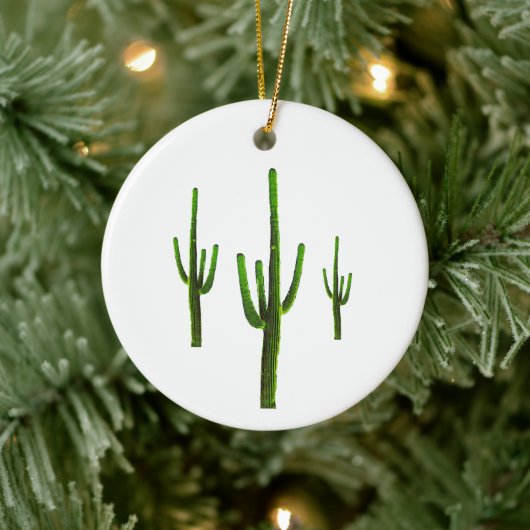 Saguaro Cacti Wüste Südwesten Keramik Ornament (Baum)