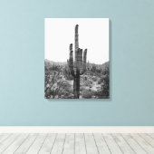 Saguaro Cactus 16x20 Leinwanddruck (Insitu (Holzboden))