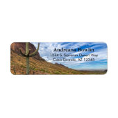 Saguaro Cactus Arizona Blauer Himmel Dramatische W (Vorne)