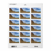 Saguaro Cactus Arizona Blauer Himmel Dramatische W Adressaufkleber (Vorne)