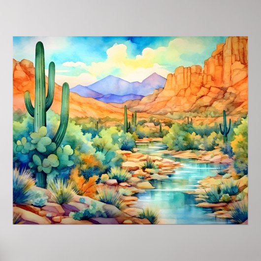 Saguaro Cactus Arizona Poster (Vorne)