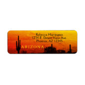 Saguaro Cactus Arizona Sunset Red Orange & Yellow (Vorne)