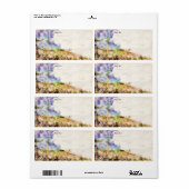 Saguaro Cactus Arizona Wüste Lila Wasserfarbe (Vorne)