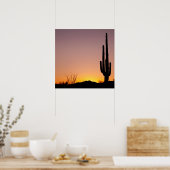 Saguaro Cactus at Sunset Poster (Küche)