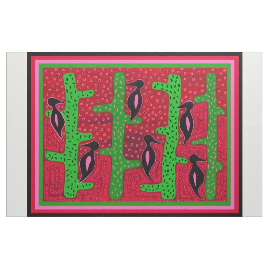 Saguaro Cactus Birds Decorator Fabric Stoff (Yard (91,4 cm))