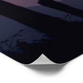 Saguaro Cactus Carnegiea gigantea), Sunset, Poster (Ecke)