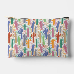 Saguaro Cactus Colorful Arizona Pattern Zubehörtasche