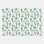 Saguaro Cactus Desert Aloe Pflanze Geschenkpapier Set (Vorderseite 3)