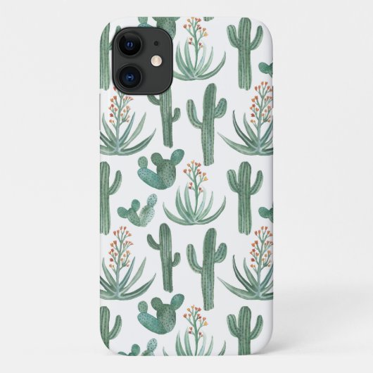 Saguaro Cactus Desert Aloe Watercolor Case-Mate iPhone Hülle (Rückseite)