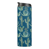 Saguaro Cactus Desert Aloe Watercolor Thermosbecher (Nach rechts gedreht)