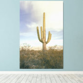 Saguaro Cactus Desert Landscape Leinwanddruck (Insitu (Holzboden))