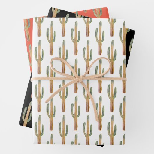 Saguaro Cactus Desert Pflanze Weihnachtsgeschenk Geschenkpapier Set (Beispiel)