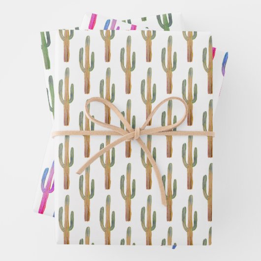 Saguaro Cactus Desert Pflanze Weihnachtsgeschenk Geschenkpapier Set (Beispiel)