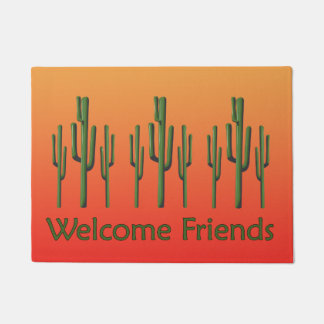 Saguaro Cactus Desert Sunset Doormat Fußmatte