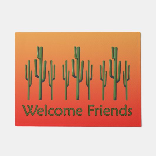 Saguaro Cactus Desert Sunset Doormat Fußmatte (Vorderseite)