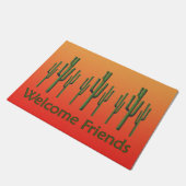 Saguaro Cactus Desert Sunset Doormat Fußmatte (Schrägansicht)
