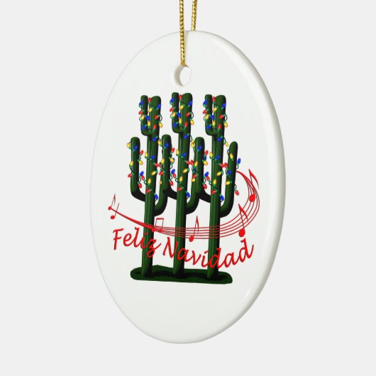 Saguaro Cactus Feliz Navidad Weihnachtsschmuck (Links)