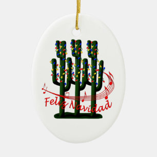 Saguaro Cactus Feliz Navidad Weihnachtsschmuck