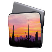 Saguaro Cactus Forest at Sunset Laptopschutzhülle (Vorderseite Links)
