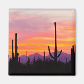 Saguaro Cactus Forest at Sunset Magnet (Vorne)