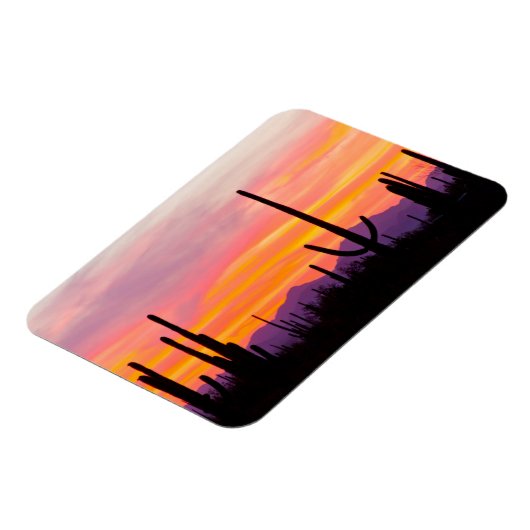 Saguaro Cactus Forest at Sunset Magnet (Linke Seite)