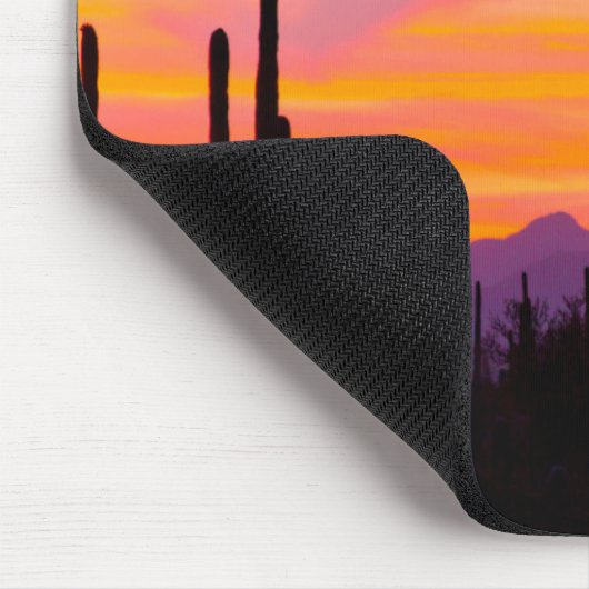 Saguaro Cactus Forest at Sunset Mousepad (Ecke)