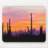 Saguaro Cactus Forest at Sunset Mousepad (Vorne)