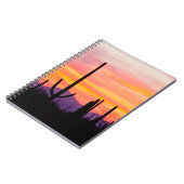 Saguaro Cactus Forest at Sunset Notizblock (Linke Seite)