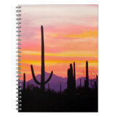 Saguaro Cactus Forest at Sunset Notizblock (Vorderseite)
