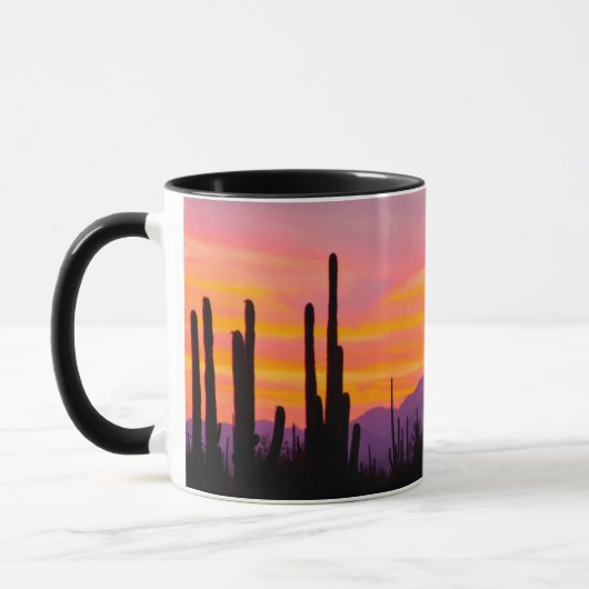 Saguaro Cactus Forest at Sunset Tasse (Links)