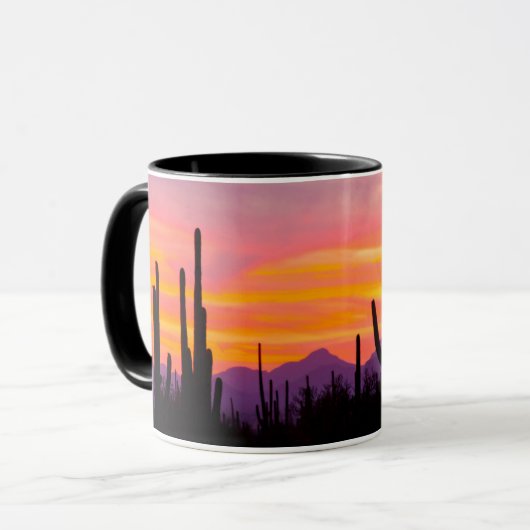 Saguaro Cactus Forest at Sunset Tasse (Vorderseite Links)