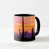 Saguaro Cactus Forest at Sunset Tasse (VorderseiteRechts)