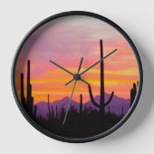 Saguaro Cactus Forest at Sunset Uhr (Vorderseite)