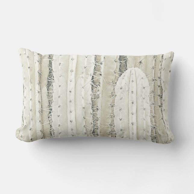 Saguaro Cactus Foto Coole neutrale Farben Lendenkissen (Vorderseite)