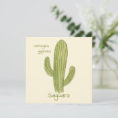Saguaro Cactus Grußkarte Karte (Stehend Vorderseite)