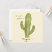 Saguaro Cactus Grußkarte Karte (Vorderseite/Rückseite Beispiel)